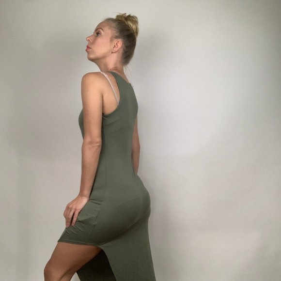 Bebe Green Dress XS - Picture 3 of 6